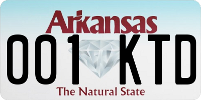 AR license plate 001KTD