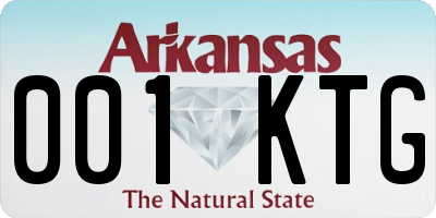 AR license plate 001KTG