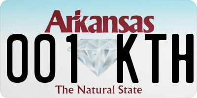 AR license plate 001KTH