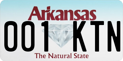 AR license plate 001KTN