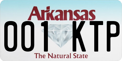 AR license plate 001KTP