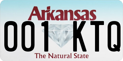 AR license plate 001KTQ
