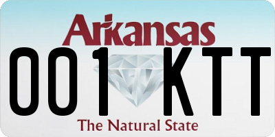 AR license plate 001KTT