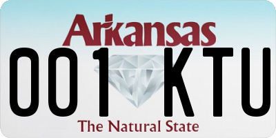 AR license plate 001KTU