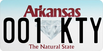 AR license plate 001KTY