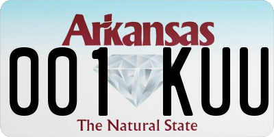 AR license plate 001KUU