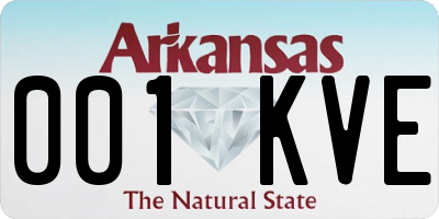 AR license plate 001KVE
