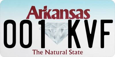 AR license plate 001KVF