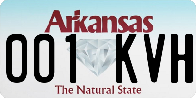 AR license plate 001KVH