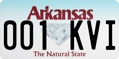 AR license plate 001KVI