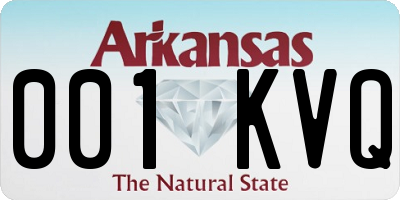 AR license plate 001KVQ