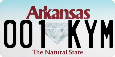 AR license plate 001KYM