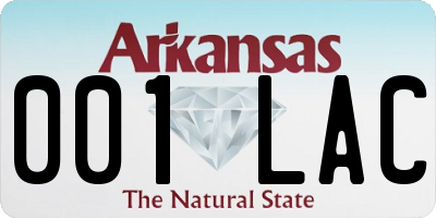 AR license plate 001LAC