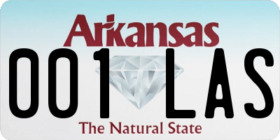 AR license plate 001LAS