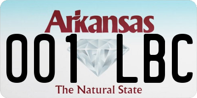 AR license plate 001LBC