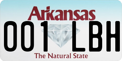 AR license plate 001LBH