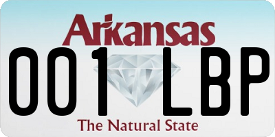 AR license plate 001LBP