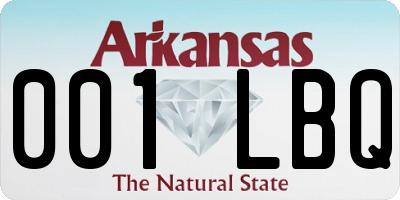 AR license plate 001LBQ