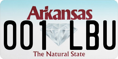AR license plate 001LBU