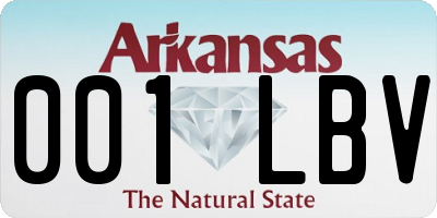 AR license plate 001LBV