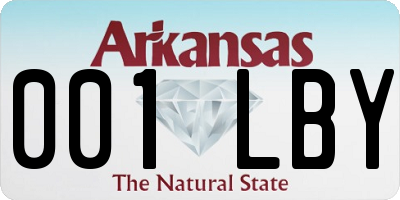 AR license plate 001LBY