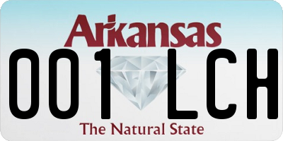 AR license plate 001LCH