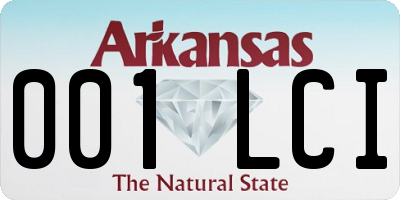 AR license plate 001LCI