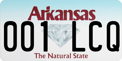 AR license plate 001LCQ