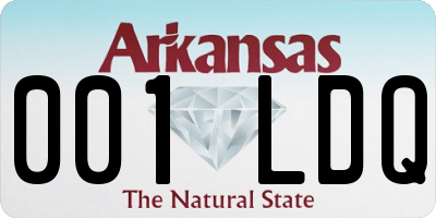 AR license plate 001LDQ