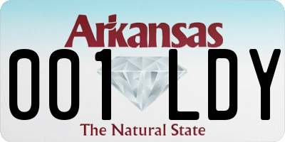 AR license plate 001LDY