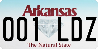 AR license plate 001LDZ