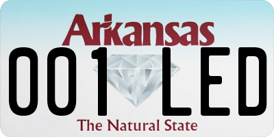 AR license plate 001LED