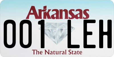 AR license plate 001LEH