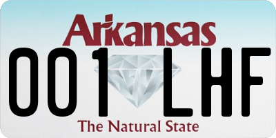 AR license plate 001LHF