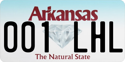 AR license plate 001LHL