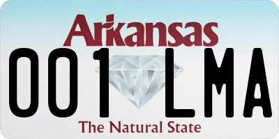 AR license plate 001LMA