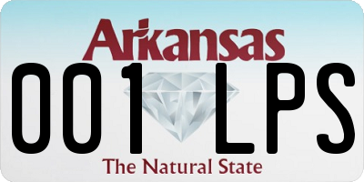 AR license plate 001LPS