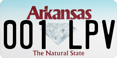 AR license plate 001LPV