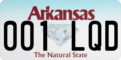 AR license plate 001LQD