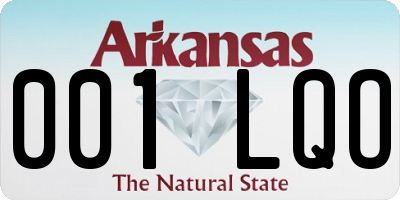 AR license plate 001LQO