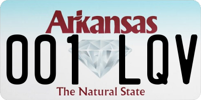 AR license plate 001LQV