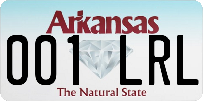 AR license plate 001LRL