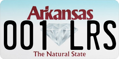 AR license plate 001LRS