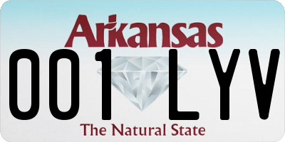 AR license plate 001LYV