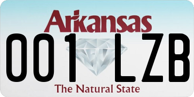 AR license plate 001LZB
