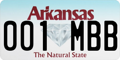 AR license plate 001MBB