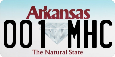 AR license plate 001MHC