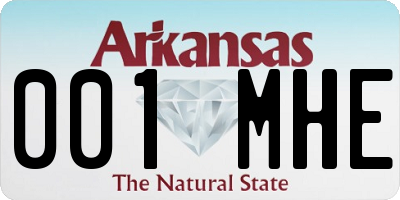 AR license plate 001MHE