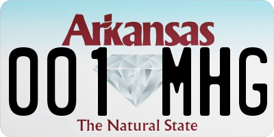 AR license plate 001MHG
