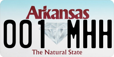 AR license plate 001MHH